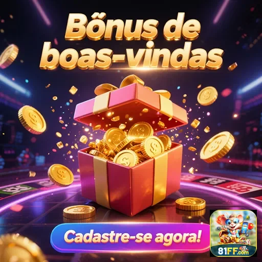 Imagem de boas-vindas do site 81ff, apresentando um bônus especial para novos usuários.